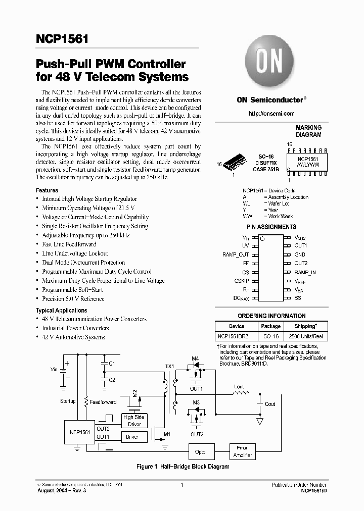 NCP1561DR2_409581.PDF Datasheet