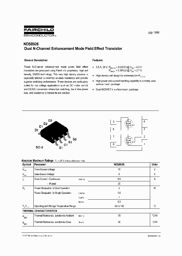 NDS8926_387443.PDF Datasheet