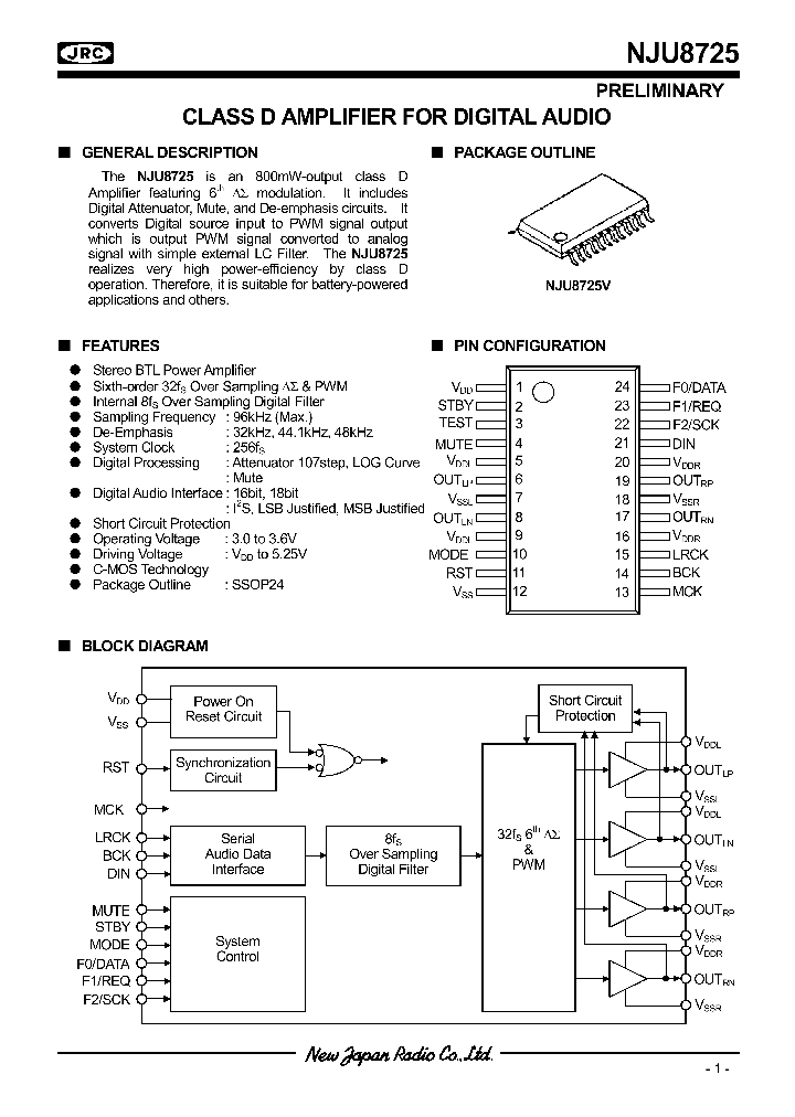 NJU8725_418020.PDF Datasheet