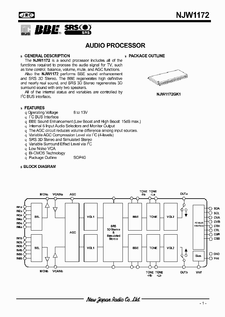 NJW1172_321946.PDF Datasheet