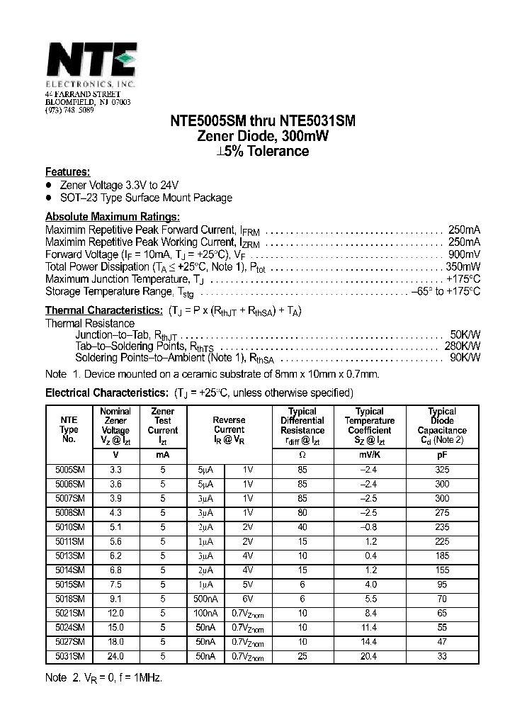 NTE5005SM_69951.PDF Datasheet