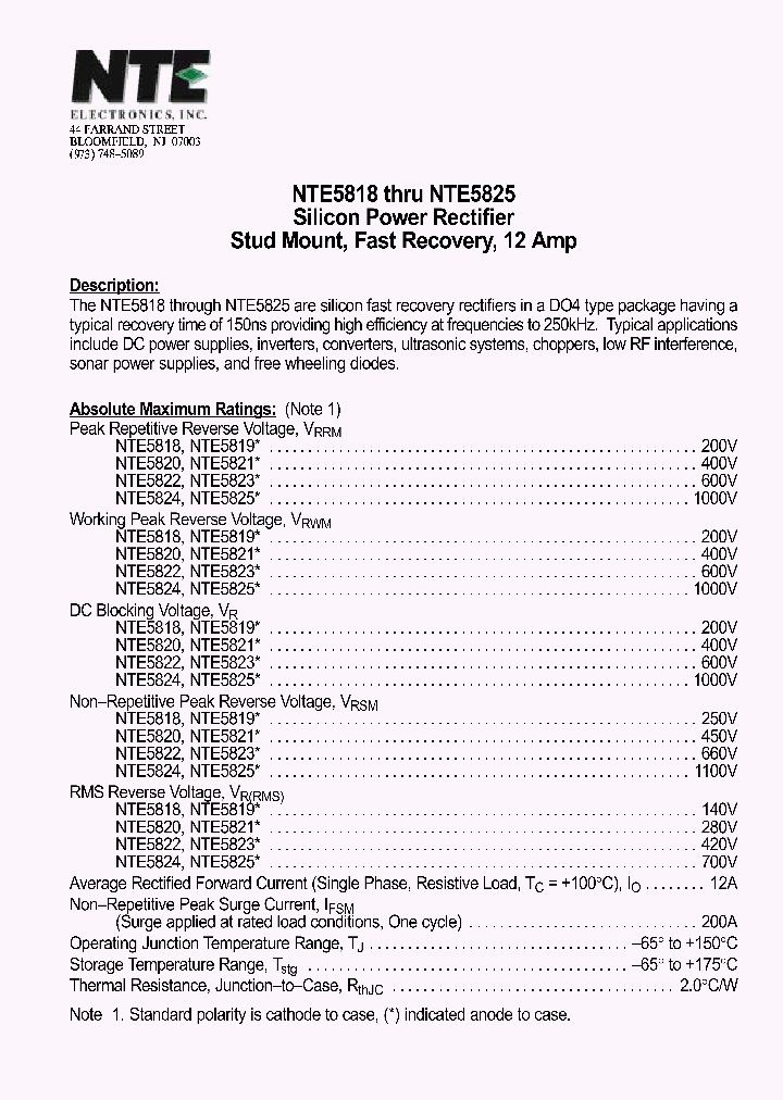 NTE5825_390823.PDF Datasheet