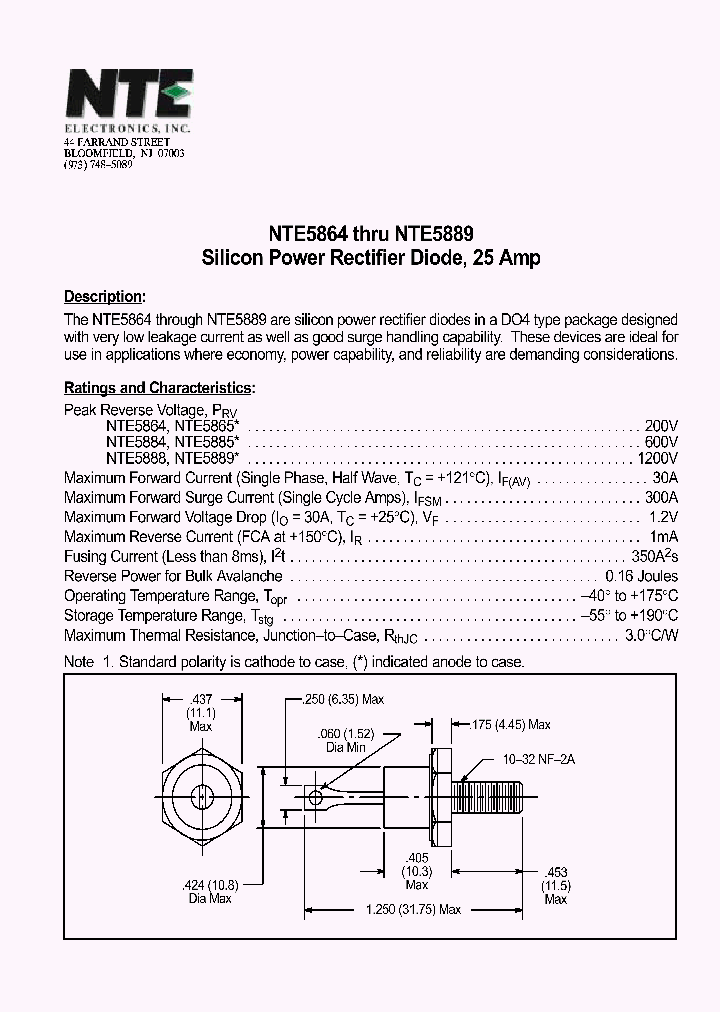 NTE5864_184448.PDF Datasheet