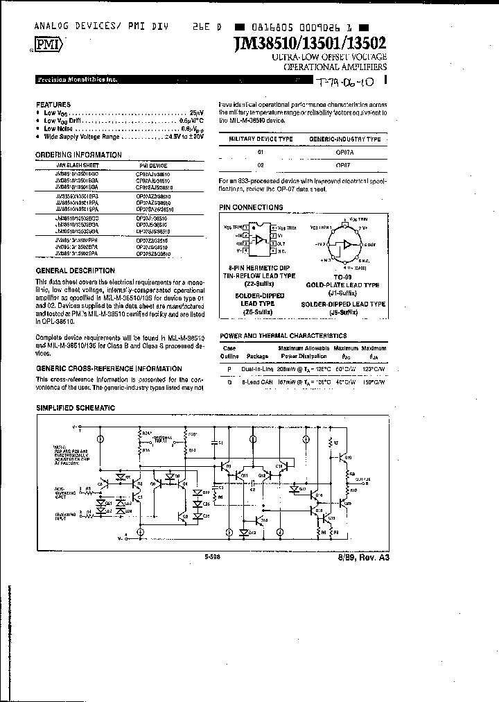 OP07SAJ5NBSP_390827.PDF Datasheet
