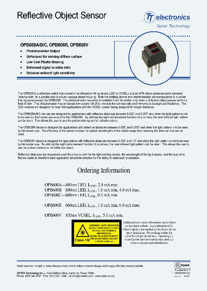 OPB608V_393246.PDF Datasheet
