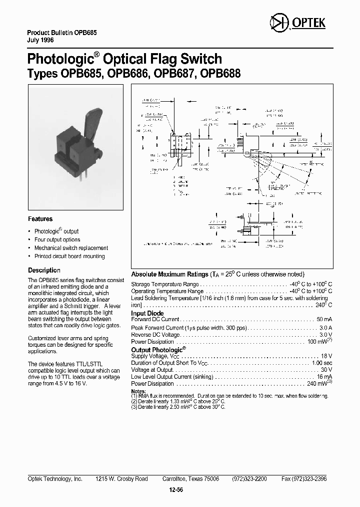 OPB688_395434.PDF Datasheet