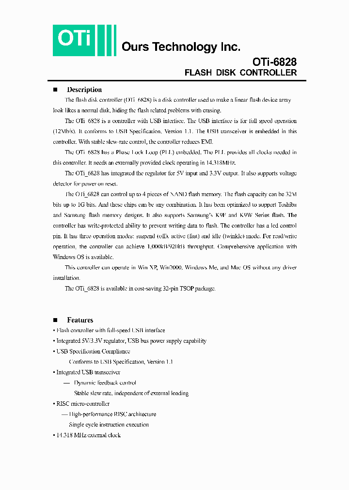 OTI-6828_402028.PDF Datasheet