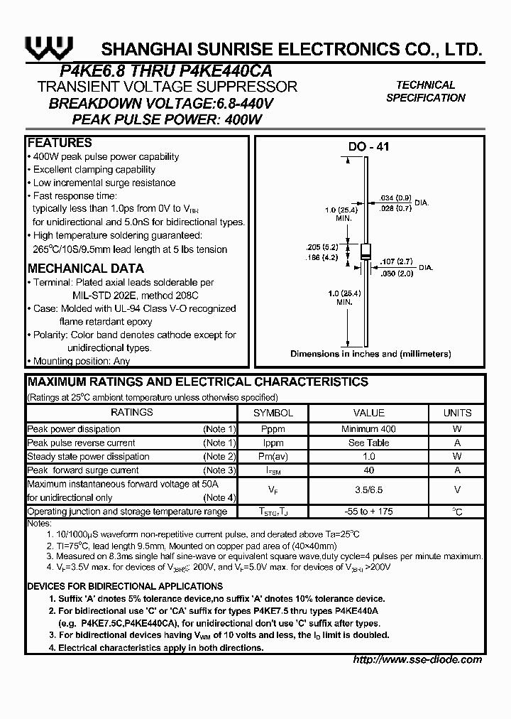 P4KE300A_414877.PDF Datasheet