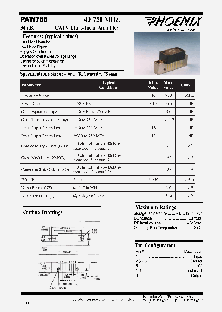 PAW788_427573.PDF Datasheet