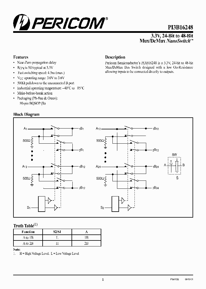 PI3B16248B_415310.PDF Datasheet