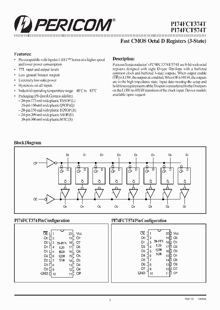 PI74FCT374T_32434.PDF Datasheet
