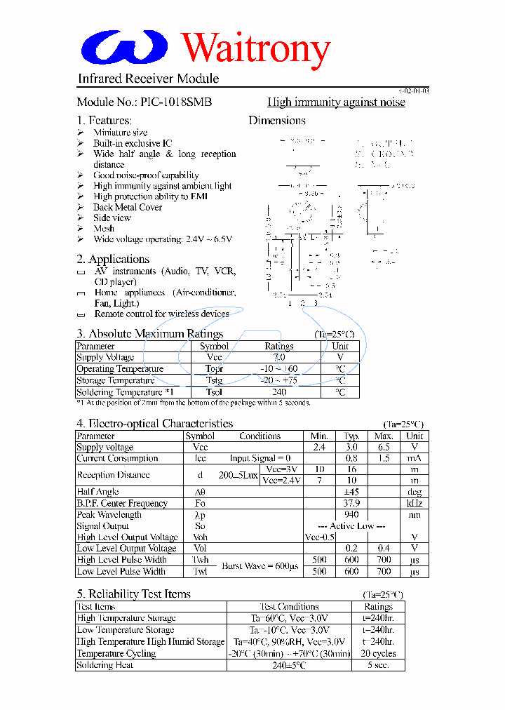 PIC-1018SMB_389961.PDF Datasheet