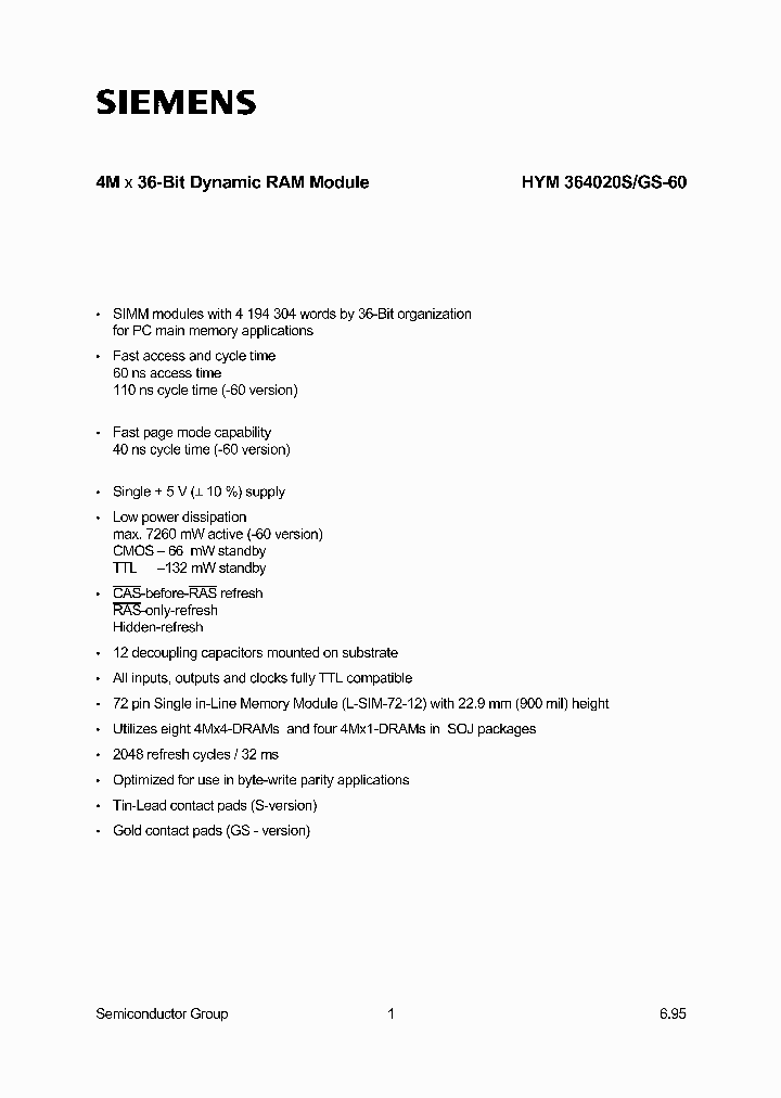 HYM364020GS-60_285656.PDF Datasheet