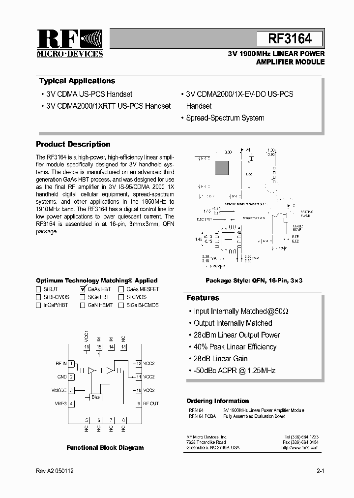 RF3164_430797.PDF Datasheet