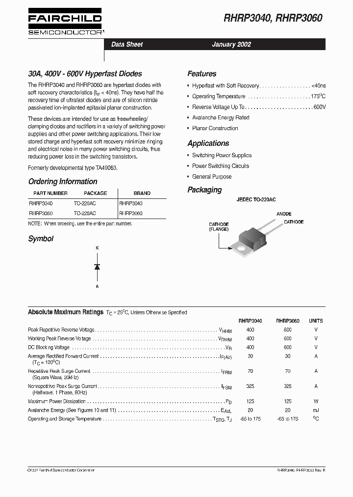 RHRP3040_411340.PDF Datasheet
