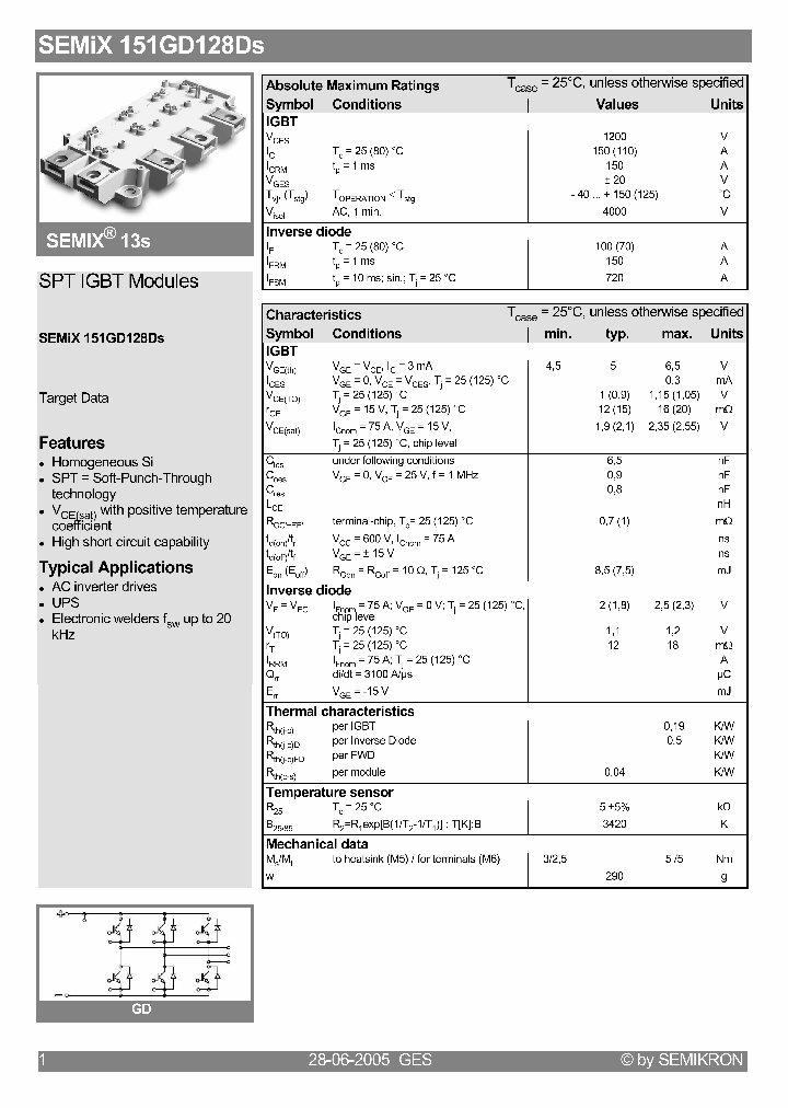 SEMIX151GD128DS_403006.PDF Datasheet