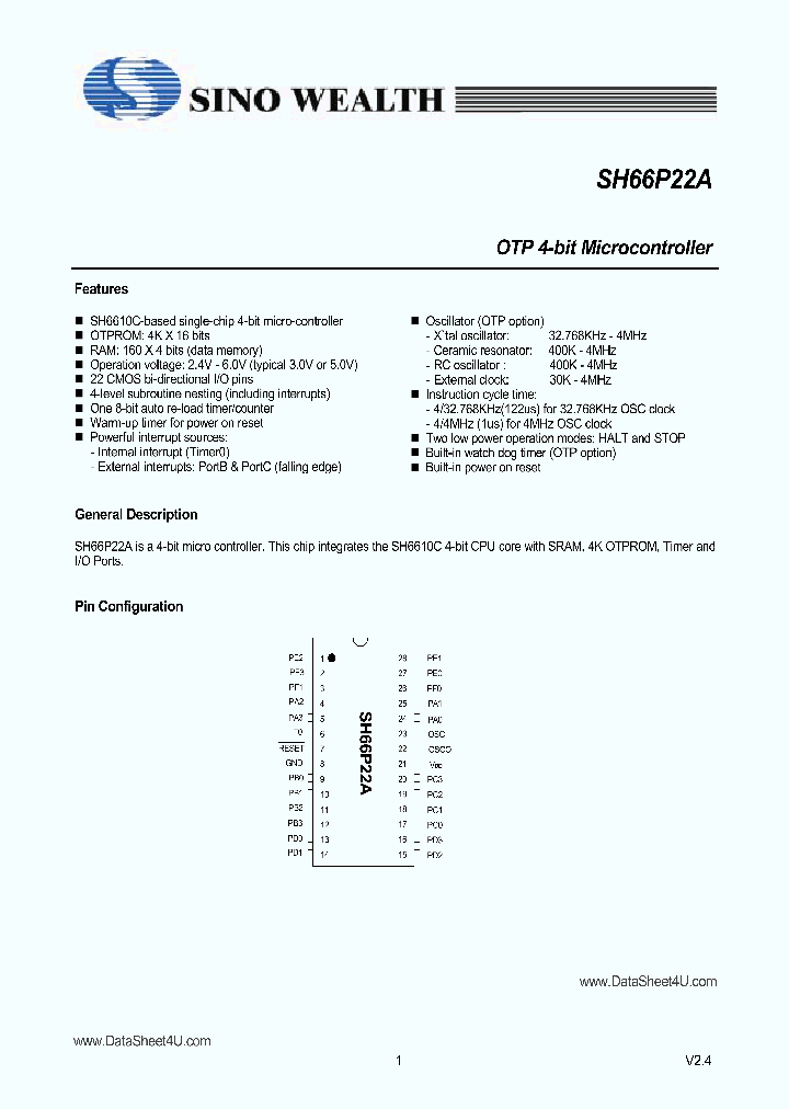 SH66P22A_412522.PDF Datasheet