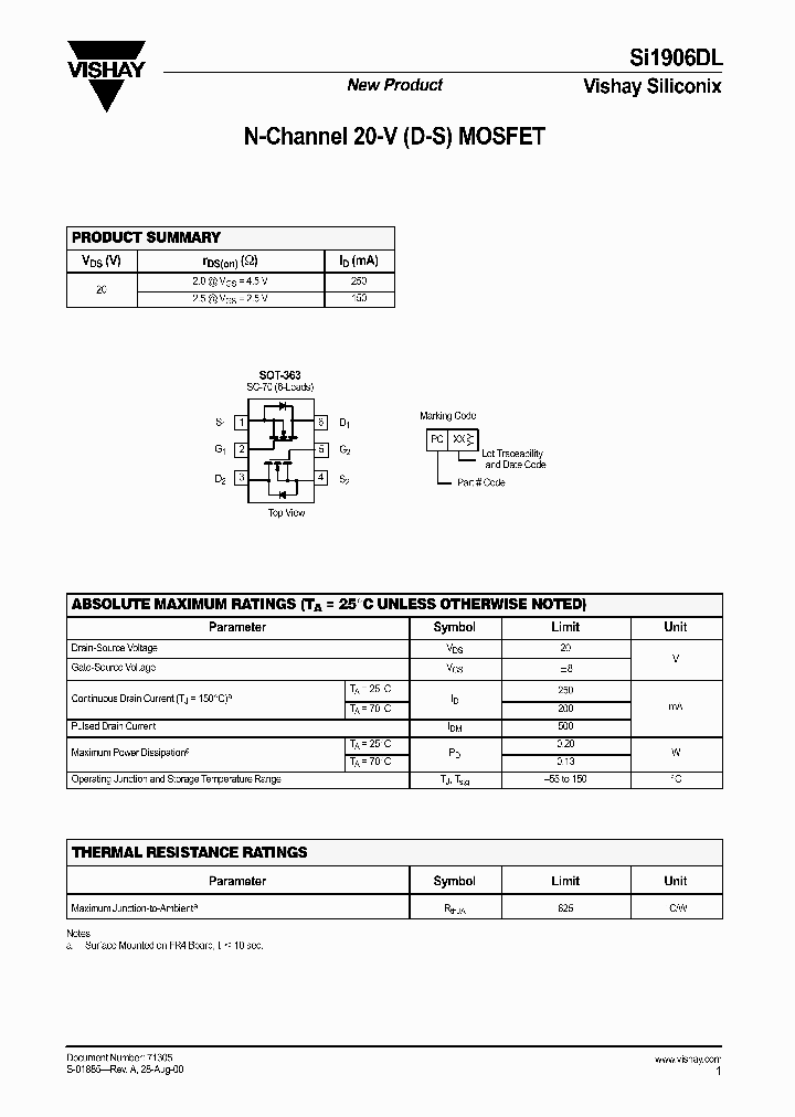 SI1906DL_434052.PDF Datasheet