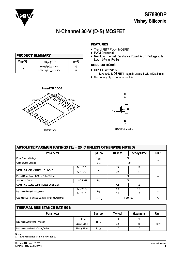 SI7880DP_43201.PDF Datasheet