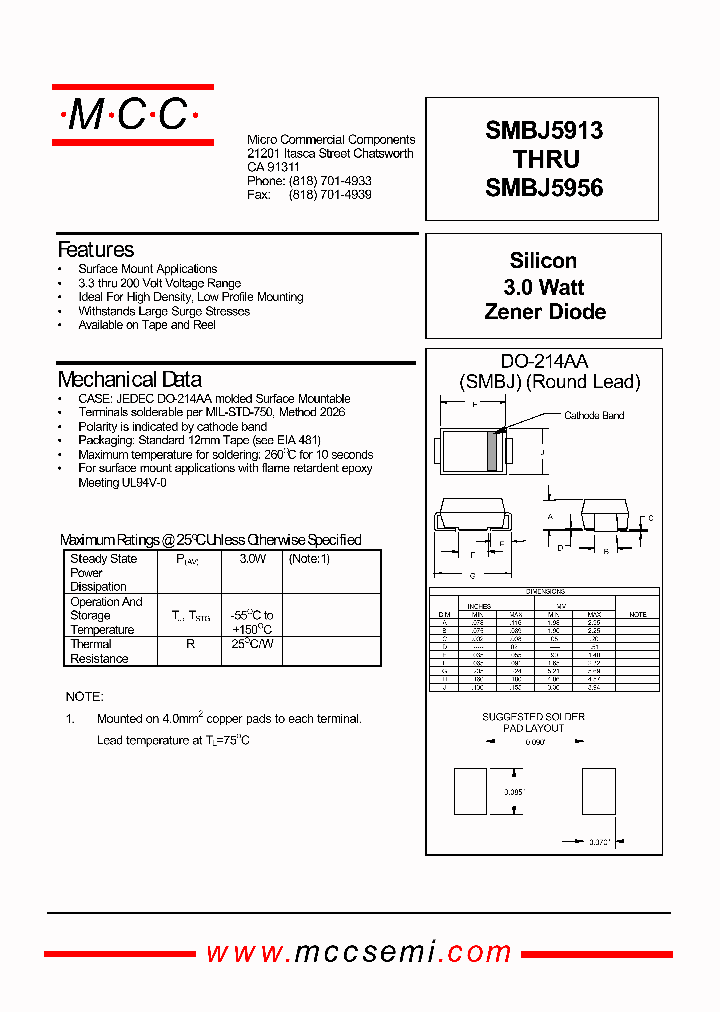 SMBJ5919_407292.PDF Datasheet
