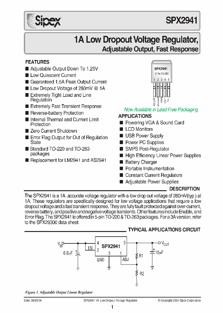 SPX2941_171410.PDF Datasheet
