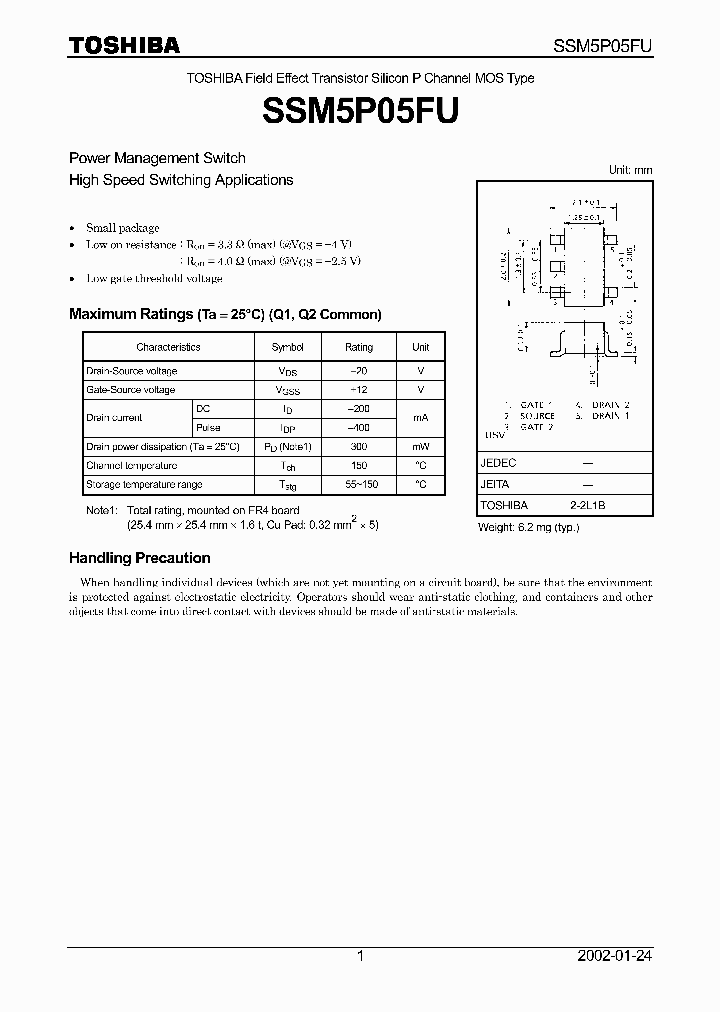 SSM5P05FU_413424.PDF Datasheet