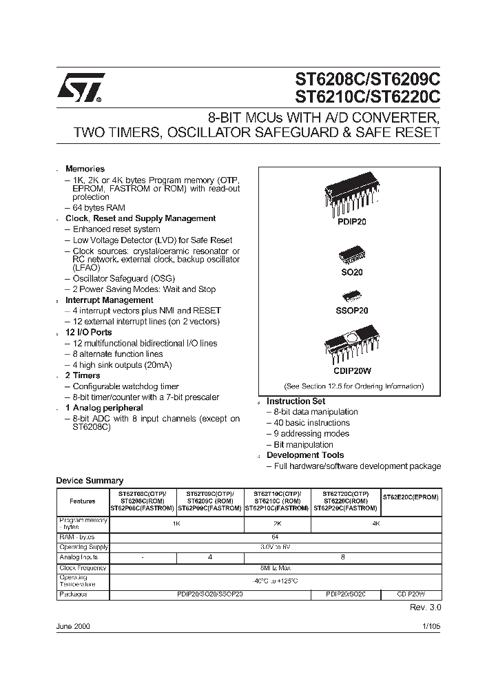 ST6210C_73792.PDF Datasheet