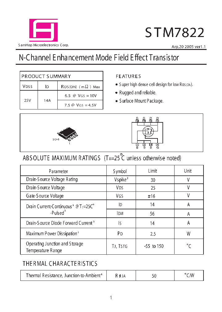 STM7822_429613.PDF Datasheet