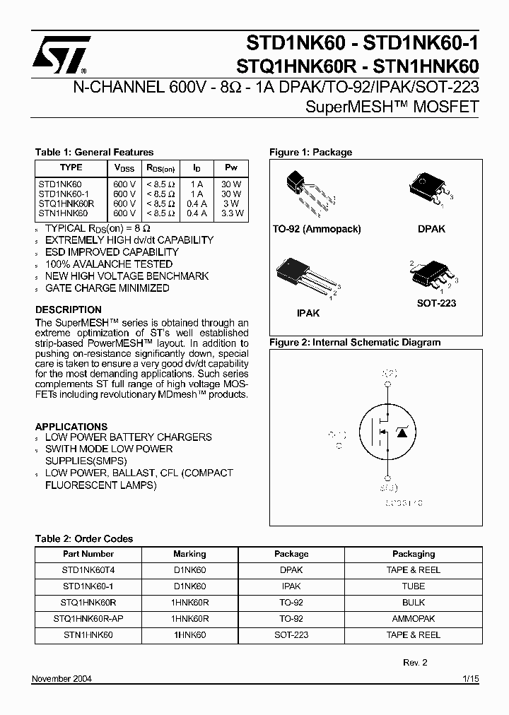 STN1HNK60_429572.PDF Datasheet