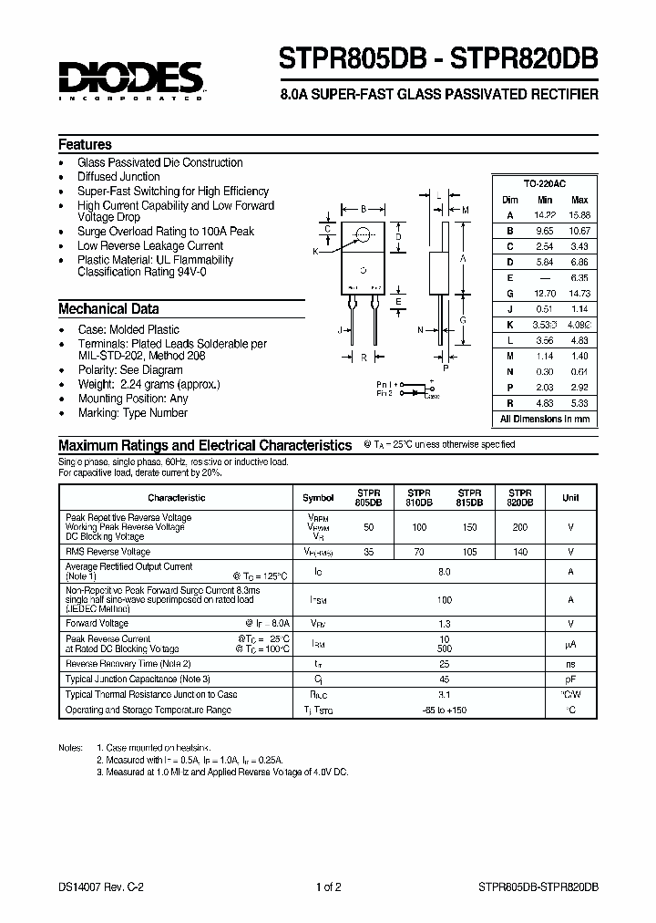 STPR810DB_394957.PDF Datasheet