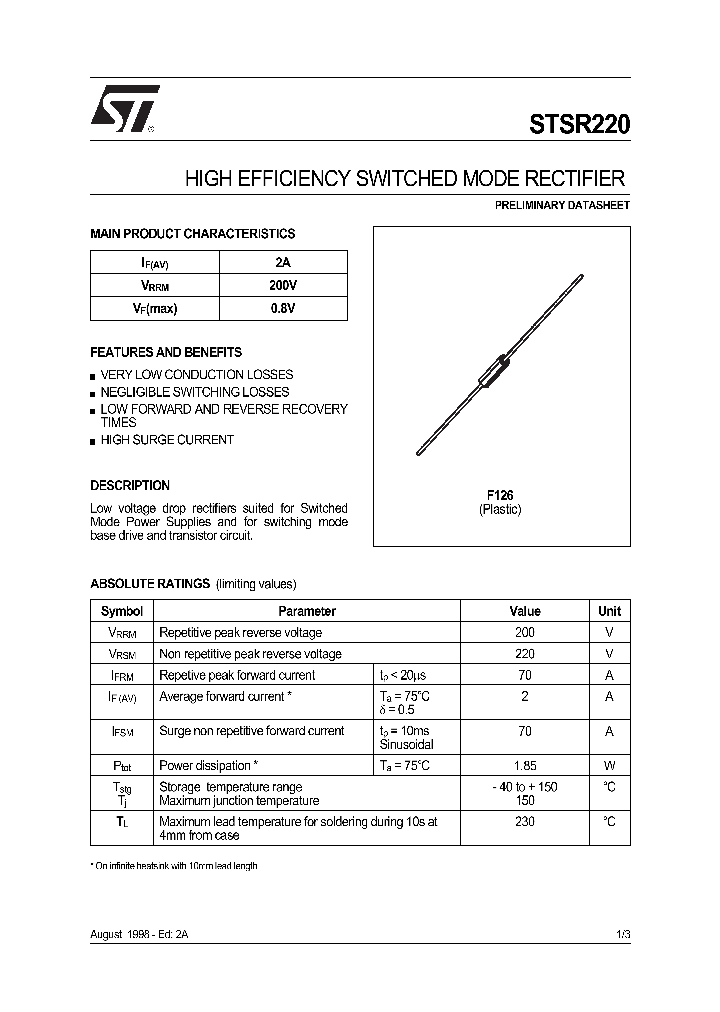 STSR220_416491.PDF Datasheet