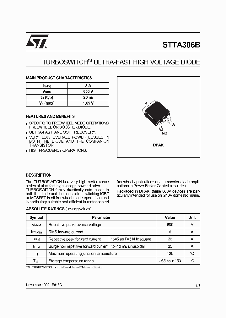 STTA306B_429289.PDF Datasheet