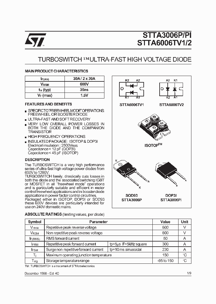STTA3006PI_286555.PDF Datasheet