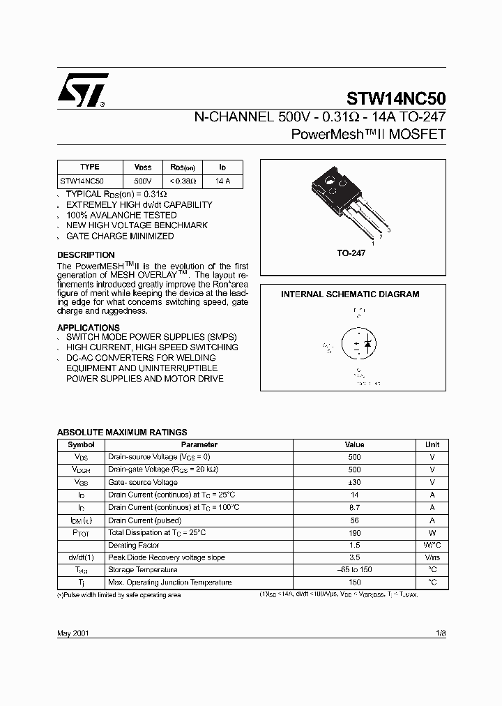 STW14NC50_391178.PDF Datasheet