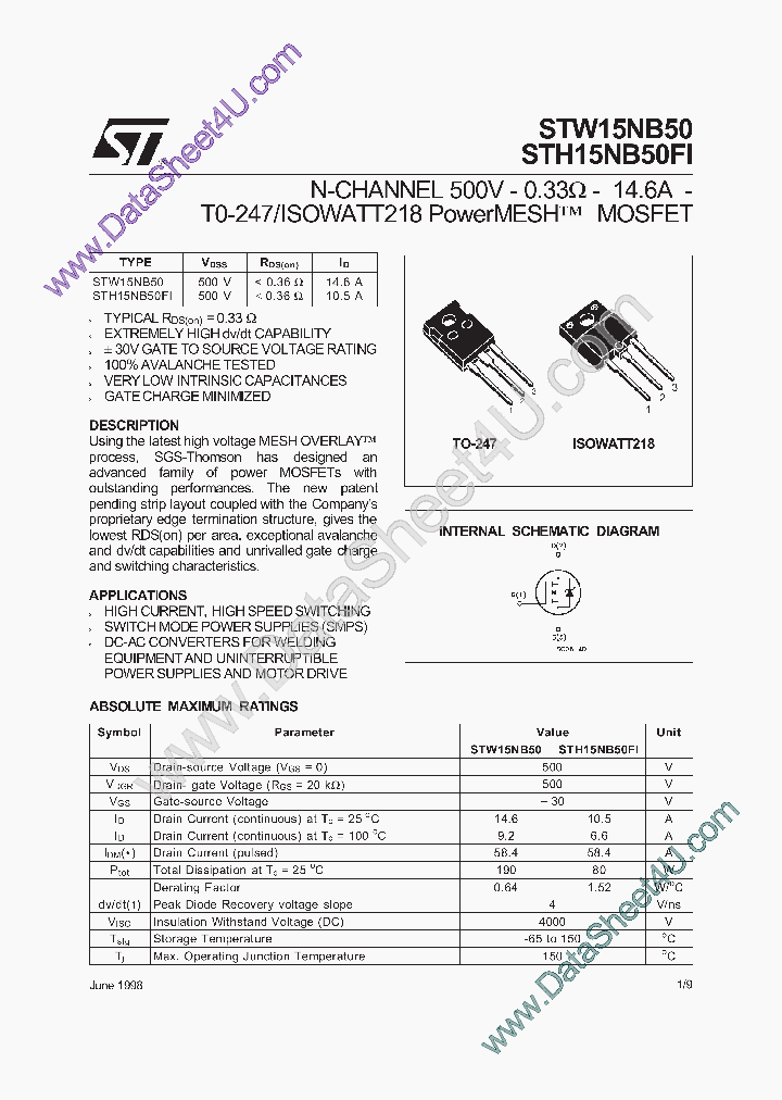 STW15NB50_428816.PDF Datasheet