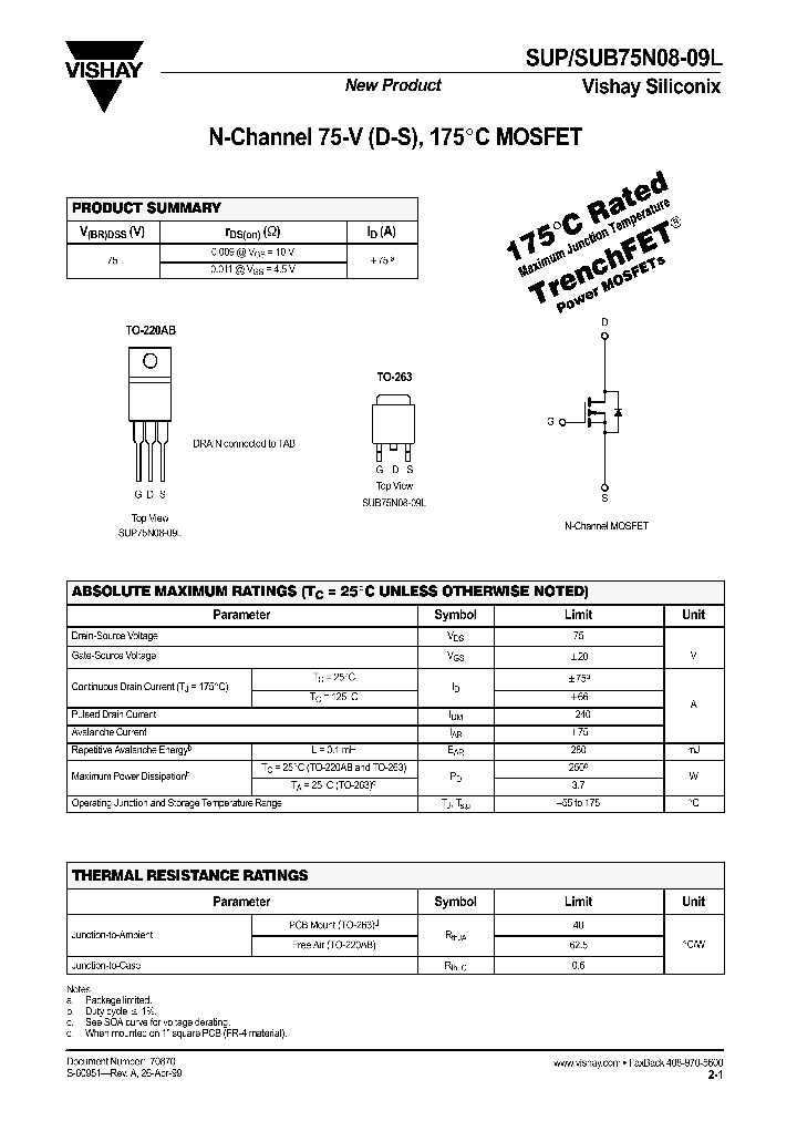 SUB75N08-09L_393566.PDF Datasheet