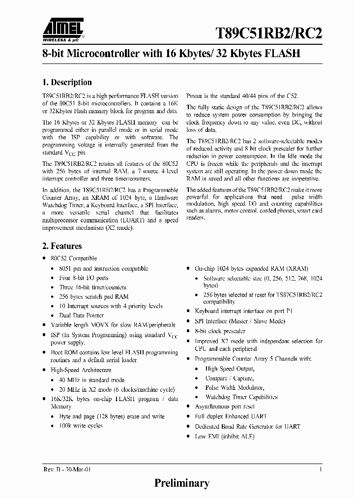 T89C51RB2_421553.PDF Datasheet
