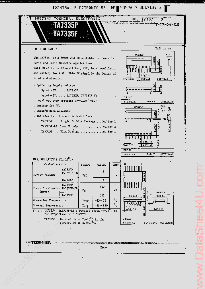 TA7335P_399341.PDF Datasheet
