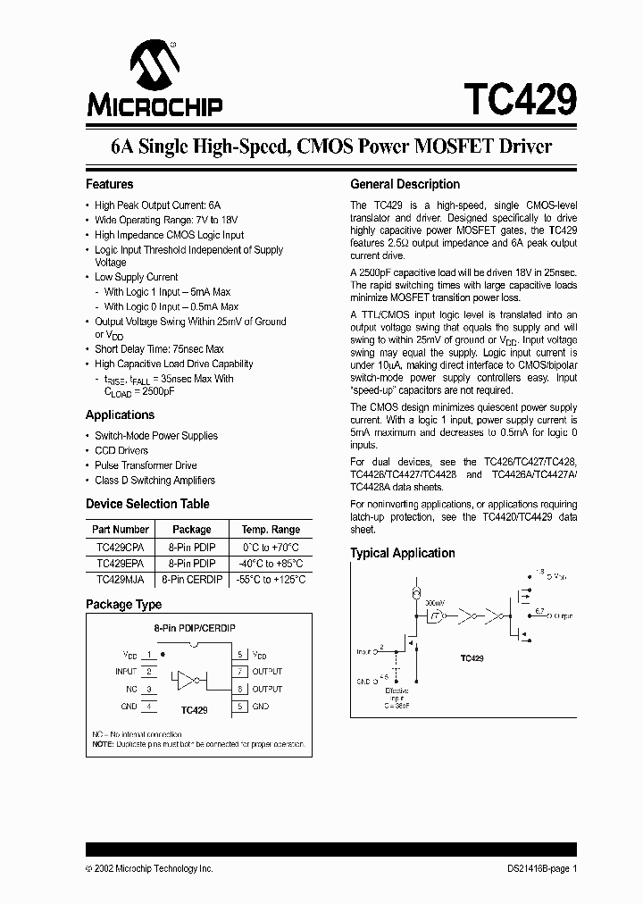 TC429MJA_387764.PDF Datasheet
