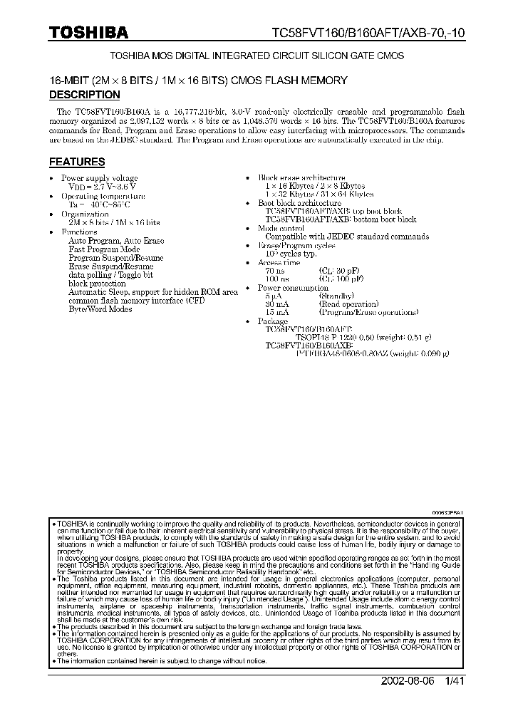 TC58FVB160A_407540.PDF Datasheet