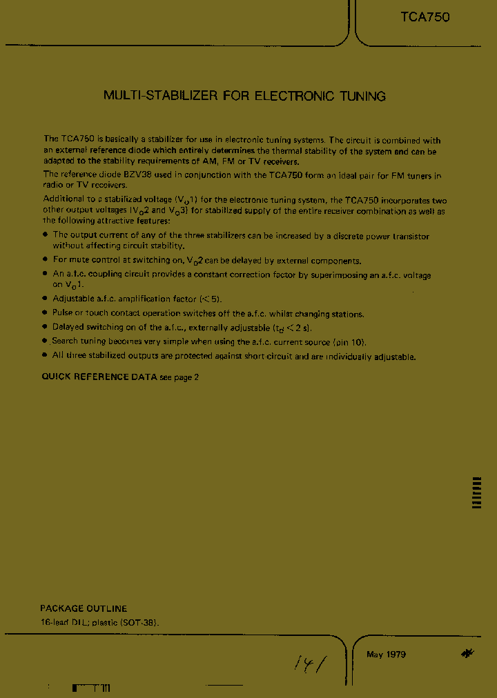 TCA750_430388.PDF Datasheet