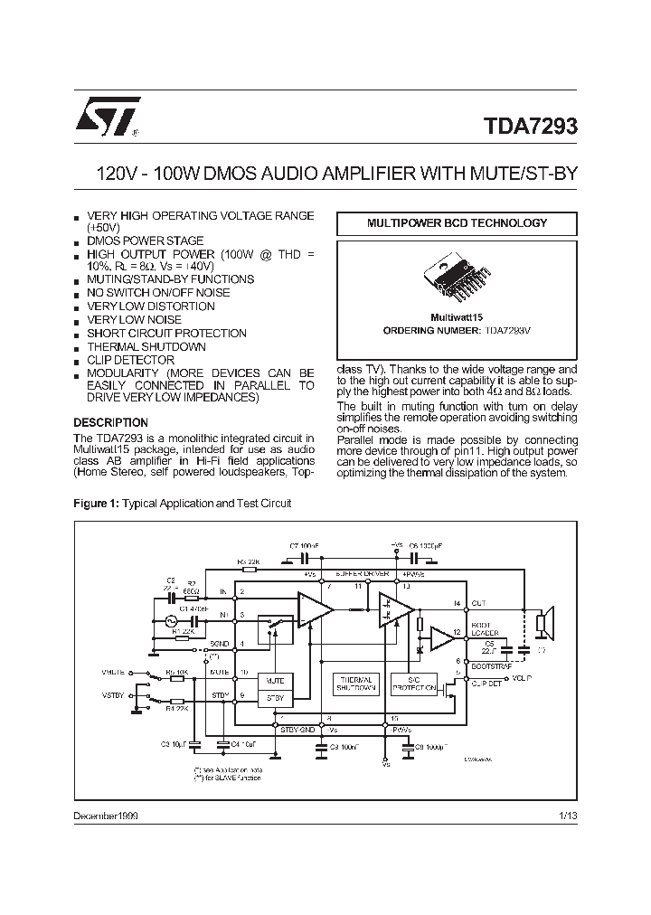 TDA7293_396533.PDF Datasheet