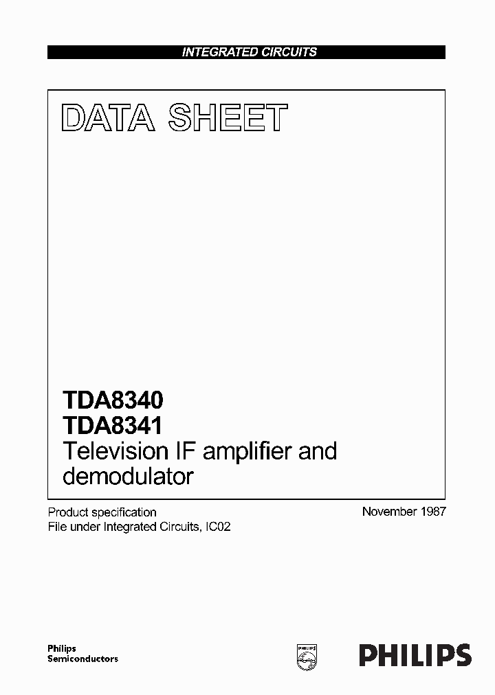 TDA8341_428558.PDF Datasheet