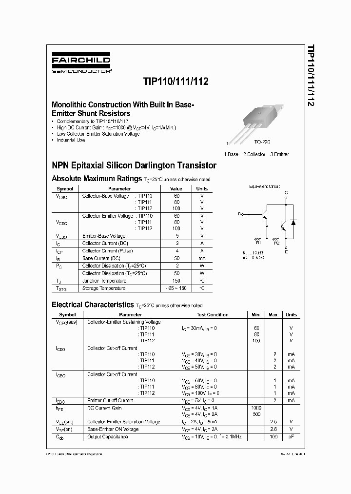 TIP111_396874.PDF Datasheet