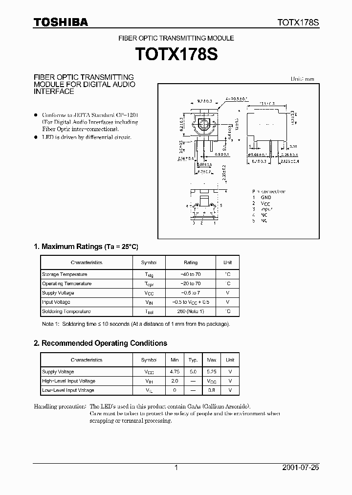 TOTX178S_63017.PDF Datasheet