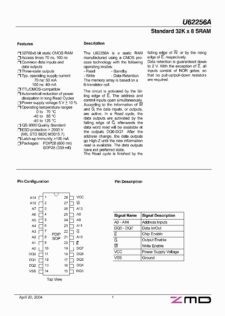 U62256AS2A10_263005.PDF Datasheet