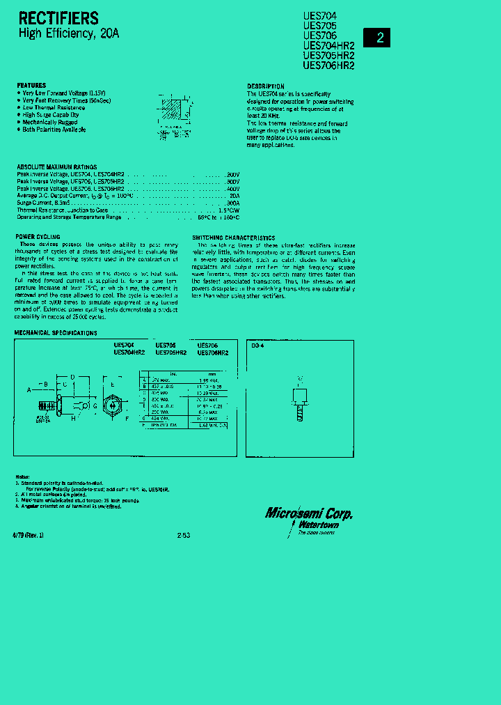 UES705HR2_402120.PDF Datasheet