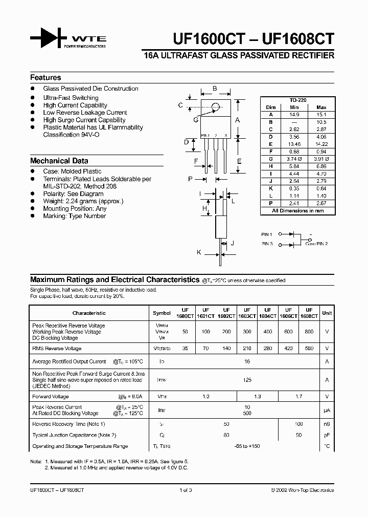 UF1600CT_60357.PDF Datasheet