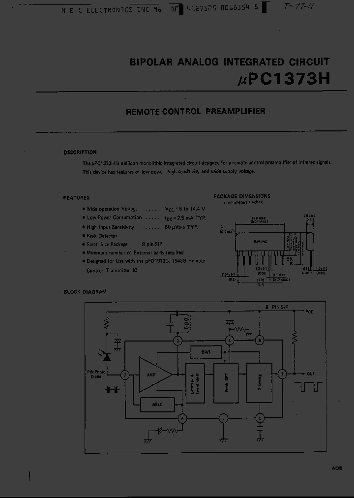 UPC1373H_405361.PDF Datasheet