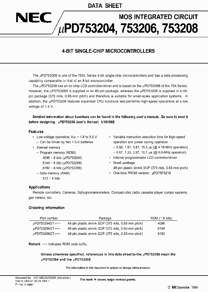 UPD753206_394257.PDF Datasheet